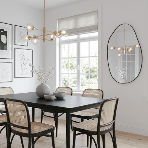 20.5"x33.5" Black Asymmetrical Mirror - Image 5