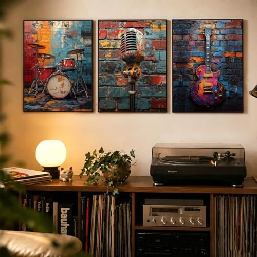 NCCXNCC 3 Graffiti Music Theme Poster Print Wall Art 16x24 inch Unframed - Image 2