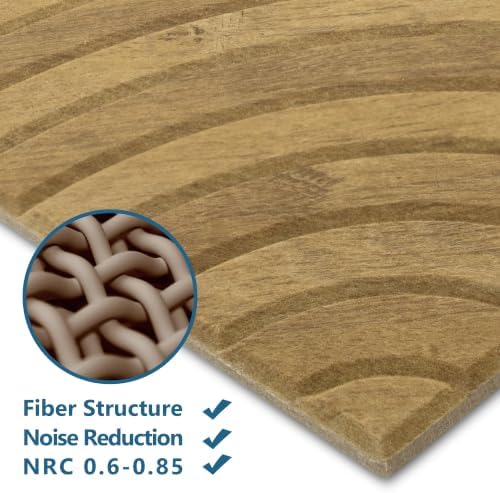 16-Pack Acoustic Wall Panels, 11.8" x 11.8" Peel and Stick PET Target-Look - Image 3