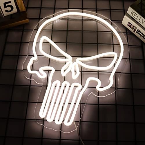 Skull Punisher Neon Signs for Wall Decor Punisher Logo Neon Lights for Bedroom - Image 2