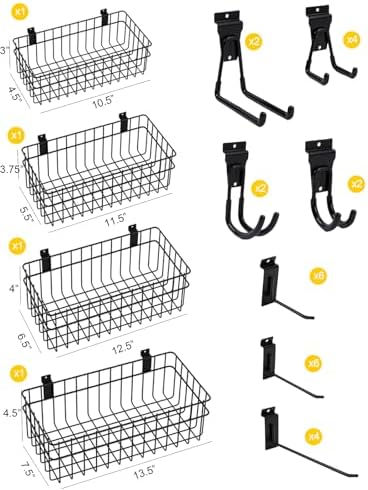 Slatwall Accessories Slatwall Hook Slat Wall Hanging Hook Garage, Slat Wall - Image 2