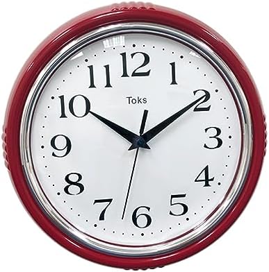 Lily's Home Retro Wall Clock, 9.5 Inch Vintage Design, Silent Non-Ticking - Image 3