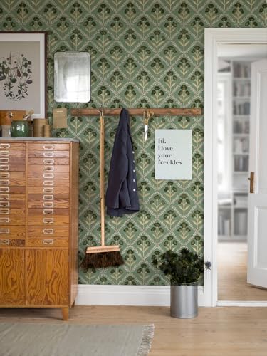 Orainege Peel and Stick Wallpaper Vintage Floral Wallpaper Self Adhesive - Image 7