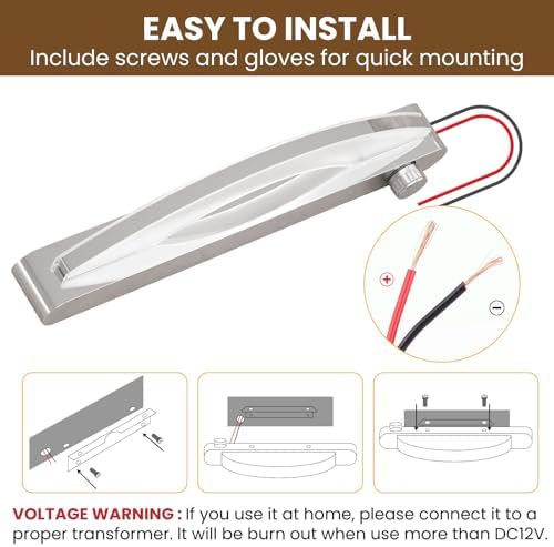 Bonlux 12V RV Vanity Light Fixture - Image 5