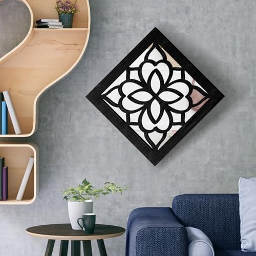 2 PCS Square Wall Mirror, Rustic Farmhouse Wall Mirrors, 12 inch Small Mirror - Image 5