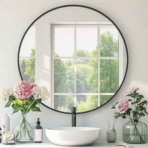Round Bathroom Mirror, Circle Mirror, 1 Pack by Mfring