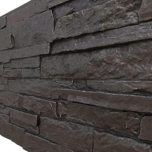 EverStone Acadia Ledge Faux Stone Panel, River Moss Color - Image 7