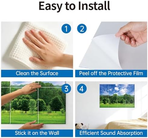 Decorative Acoustic Wall Panels 8 Pack approx. 48"x32" - Image 4