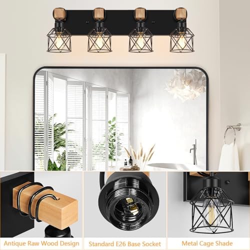 FadimiKoo 4-Light Bathroom Vanity Light Fixtures - Image 5