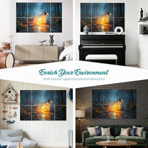 Mollywell Art Acoustic Panels, 48x32 in, The Lost Lamb - Image 6