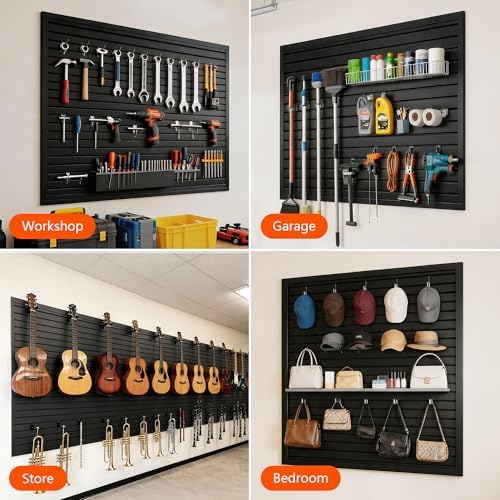 Slat Wall Paneling 4 x 4 ft, Garage Storage & Organization System - Image 7