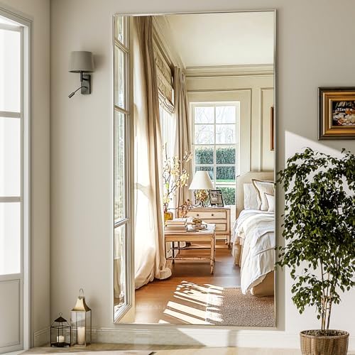 GLSLAND 76"x34" Full Length Mirror Extra Large Hanging or Leaning Rectangle - Image 2