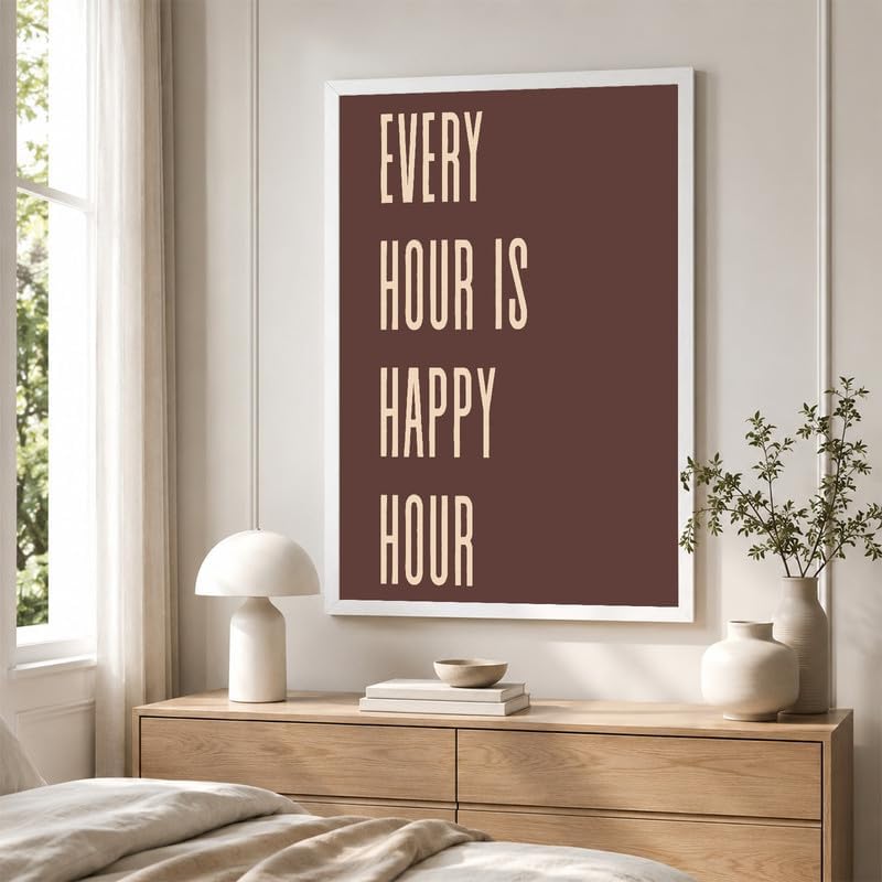 InkFlow Posters Every Hour Happy Hour Canvas Poster - Image 4