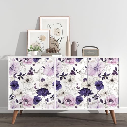 Laatse Floral Botanical Peel and Stick Wallpaper 17.5" x 393" - Image 5