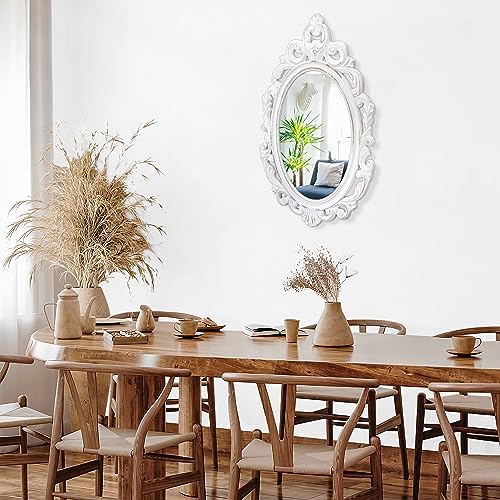 Wall Mirror Oval Baroque Style Vintage Mirrors - Image 6