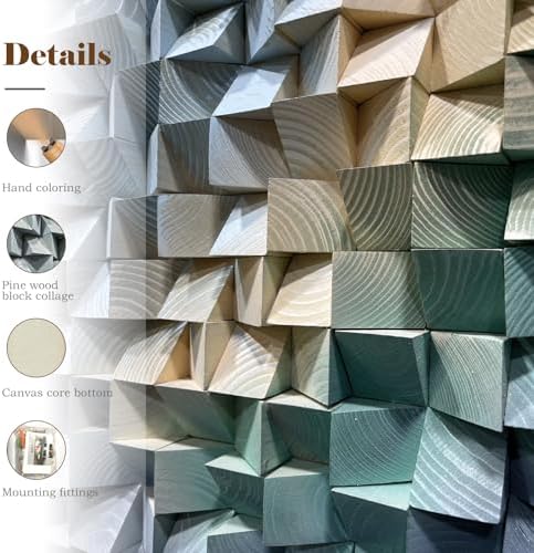 LIUZEYUE Geometric Wood Wall Decor - Image 3