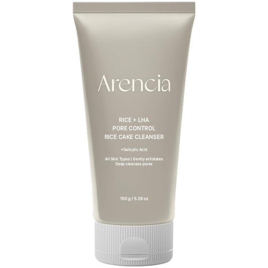 Rice + LHA Pore Control Rice Cake Cleanser with Salicylic Acid - Deep Cleansing, Gentel Exfoliation, All skin types, 5.29 oz