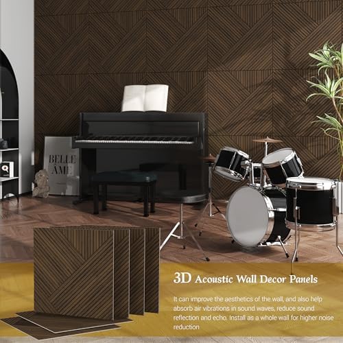 Acoustic Panels, High Density Painted Wood Wall Decor Panels Sound Absorbing - Image 5