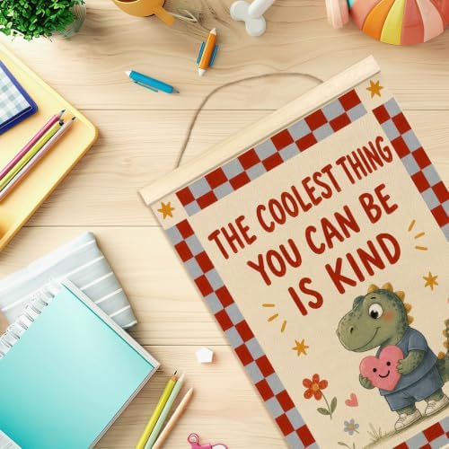 madalo Inspirational Dinosaur Nursery Wall Art Poster Hanger Frame 12x16 - Image 7