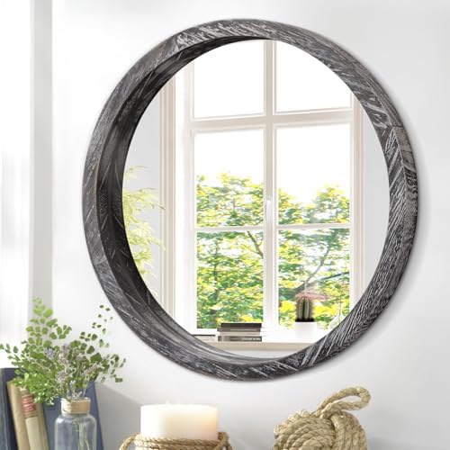 JJUUYOU Circular Wall Mirror Round Mirror by JJUUYOU