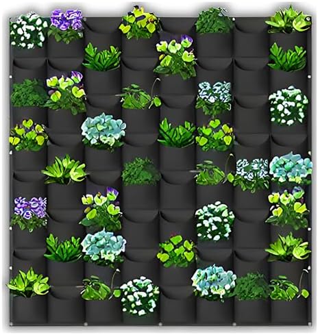 SunVara Vertical Wall Planter 64 Pockets Living wall Garden by SunVara