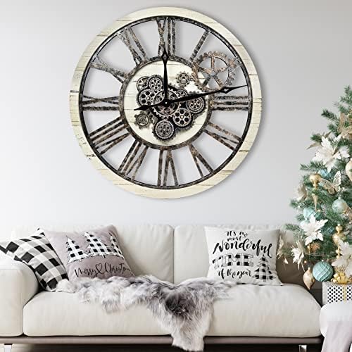 The B-Style Large Wall Clock 30 inch Desert Beige and Bronze - Image 3