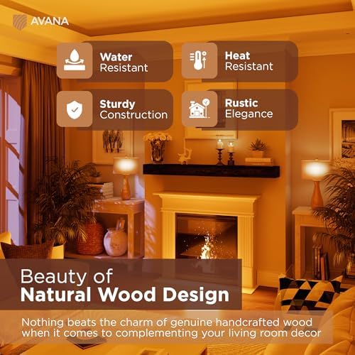 Avana Rustic Fireplace Mantle Shelf 60 Inches - Image 5