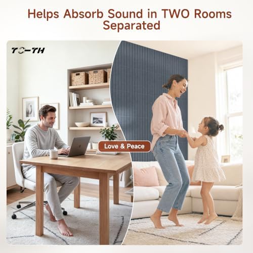 TO-TH Acoustic Wall Panels Self-Adhesive Sound Proof Panel 12 Pack - Image 4