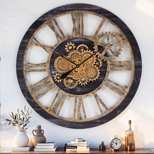 ImprovingLife The Gears Clock 36'' Inch Real Moving Gear Wall Clock Vintage by THEGEARSCLOCK