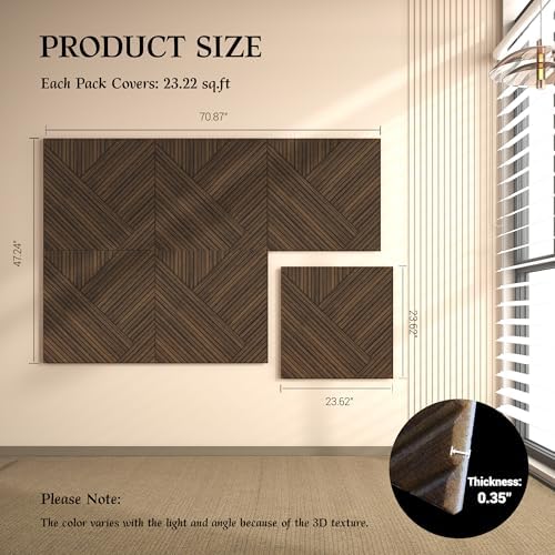 Acoustic Panels, High Density Painted Wood Wall Decor Panels Sound Absorbing - Image 3