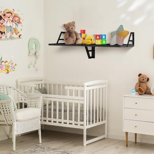 Tectocker-DOU 2 Pc Deep Floating Wall Shelves, Heavy Duty - Image 5