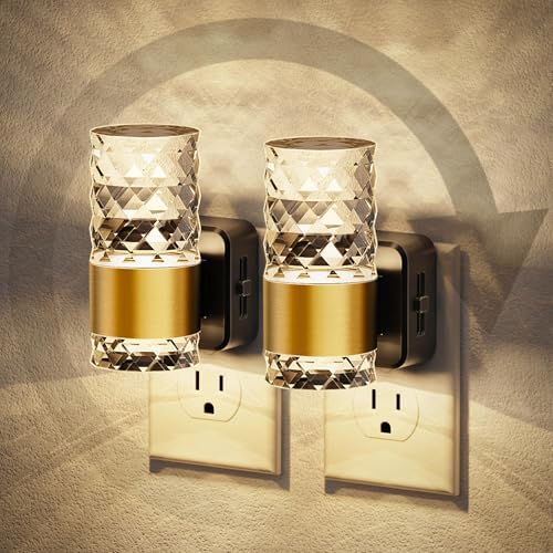 JandCase Night Light, Automatic Night Lights Plug into Wall, 2 Pack 3000K by JandCase