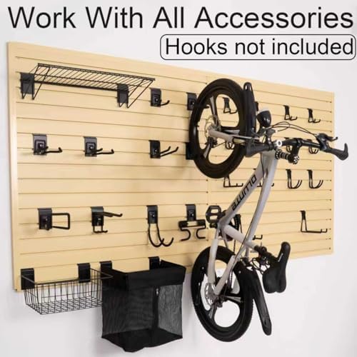 FRAYSCENT Slat Wall Paneling Garage Wall Organizer, Slatwall Panels Garage Tool - Image 5