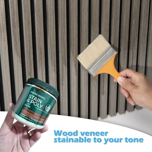 Art3d 3D Fluted Soundproof Wood Textured Slat Wall Panel, Smoky Oak - Image 7