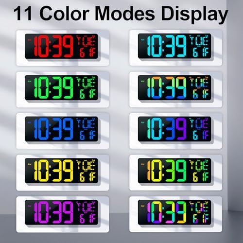 17.2" Large Digital Wall Clock - Image 4