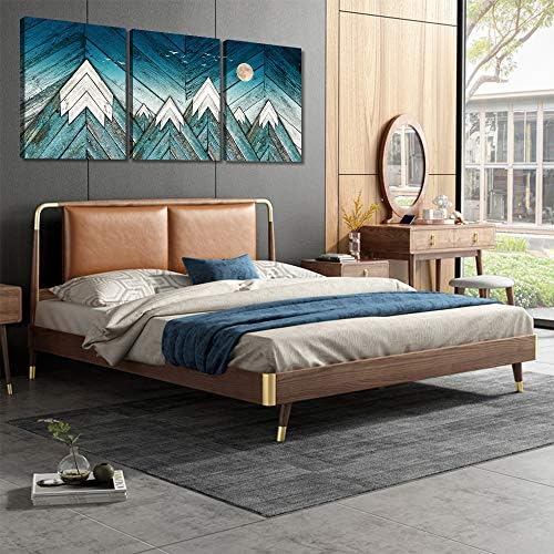 blue Abstract Canvas art Prints Wall Art Paintings - Image 5