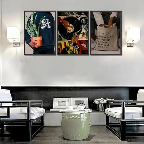 Black Men Wall Art Set of 3 Fashion African American Black Man Poster Prints - Image 7