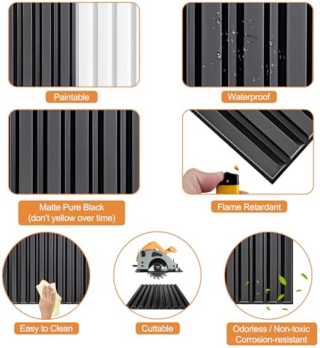 TroyStudio Slat Acoustic Sound Diffuser Panels, 19.7 X 19.7 X 0.5 inches 12 Pcs - Image 4