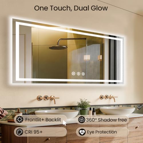72"x30" LED Bathroom Mirror - Image 4