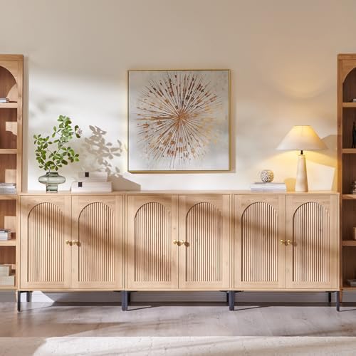 IFGET 92.63" W Modern Arched Sideboard Buffet Cabinet by IFGETEnrichYourLivingSpace