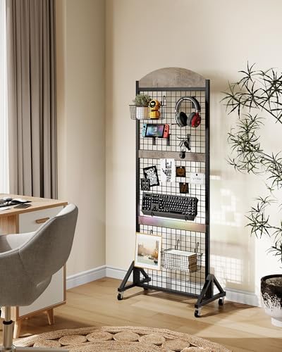 2 Packs Grid Wall Panel 5.7' x 2' FT Grid Display Rack - Image 2