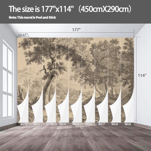 A Natural Landscape self-Adhesive Mural Full of Classical Mythological Colors - Image 3