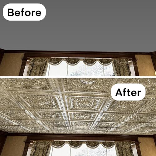 Art3d PVC Drop Ceiling Tiles 24x24 in, 48 Sq.Ft - Image 6