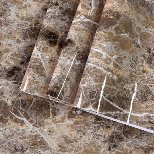 Brown Marble Contact Paper Peel and Stick Wallpaper by BAYYAPeelandStickWallpaper