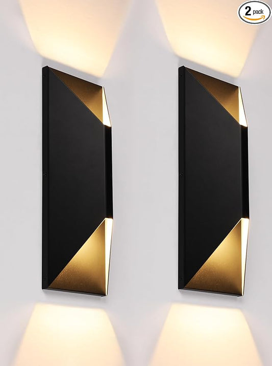 LEONLITE Dimmable LED Up Down Wall Light, CRI 90+, IP65 Waterproof, 10%-100% by LEONLITE