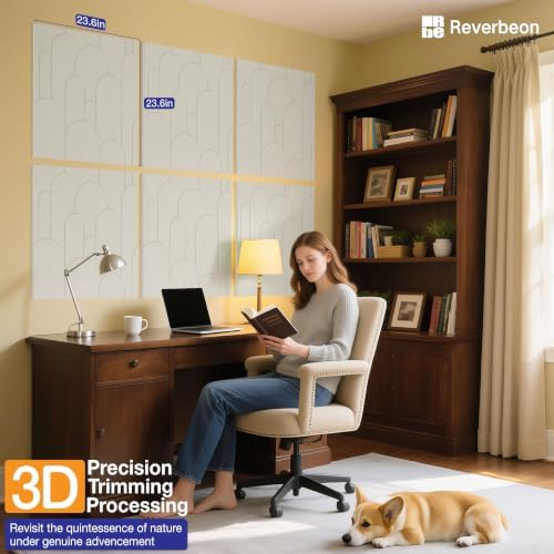 Minimalist Acoustic Wall Panels, Decorative Sound Absorbing Panels, 6 Pack - Image 6