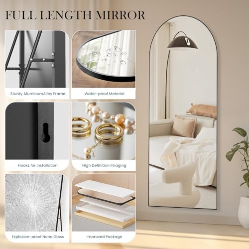Arched Full Length Floor Mirror - Image 5