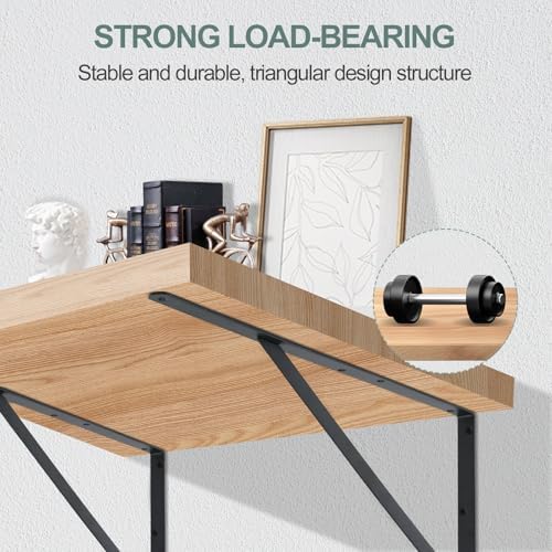 16 Pack L18 x H 12" Black Heavy Duty Shelf Brackets - Image 4