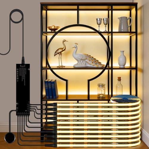 Black Cabinet Light 10‑in‑1 LED Strip by tlinkosta