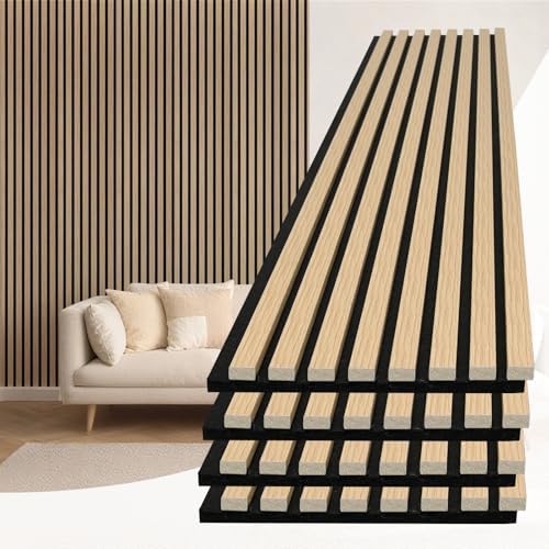 Art3d 94 x 12.6 Inch Acoustic Lightweight Slat Wall Panel by Art3d